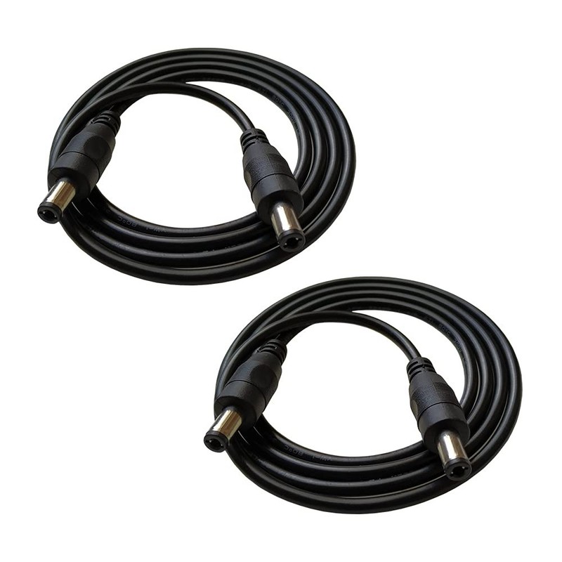 DZYDZR 2pcs 1 Meter 2.1mm x 5.5mm DC 12V 3.3 feet, 2 x 5.5 2.1 Male-Male