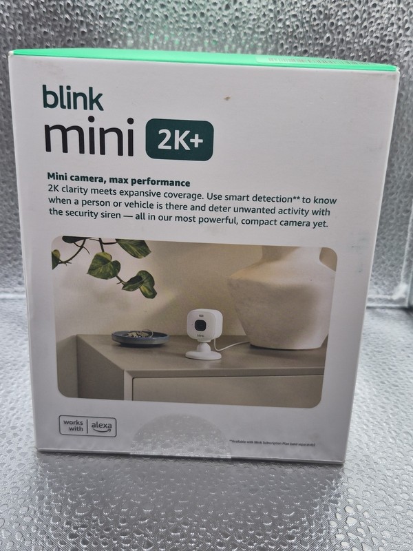 Blink Mini 2K+ Newest Model 2-Camera Kit White Plug-In Indoor Security Camera gallery