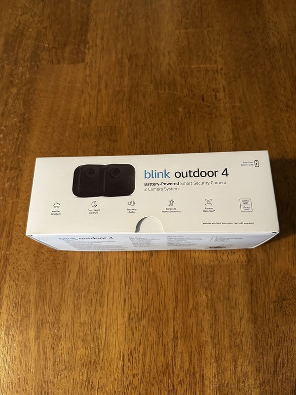 Blink Outdoor 4 (4th Gen) 2-Camera System - Wire-Free Smart Security Cameras NEW gallery