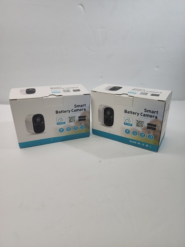 2 Security Cameras Wireless Outdoor for Home Surveillance, 1080P