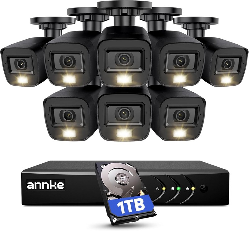 ANNKE 3K Lite Wired Security Camera System 8CH 1TB HDD