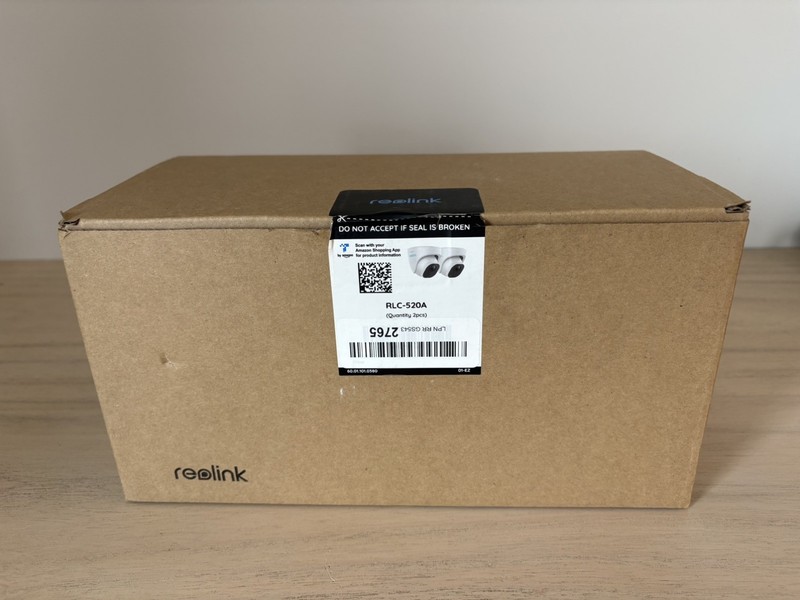 Reolink 2pcs 5MP PoE IP Security Camera Person Vehicle Detection RLC-520A