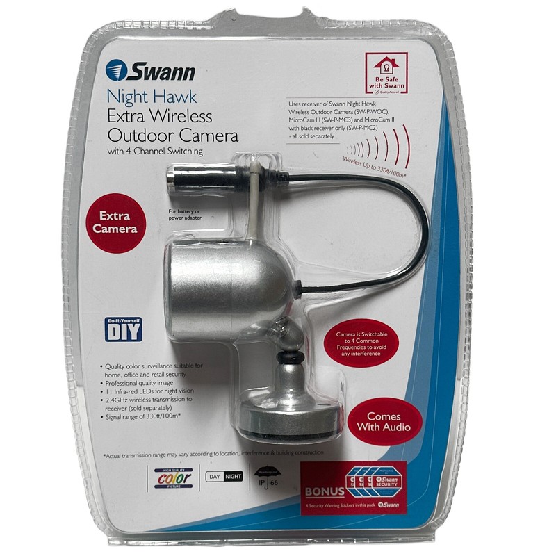 New Swann Night Hawk Wireless Outdoor Security Cameras SW-P-WOC2
