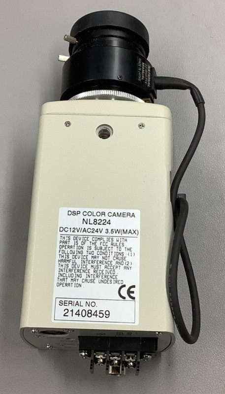 National Electronics NL8224 12/24V CCD Camera w/ 3.2-10mm F1.4 Lens (B135) gallery