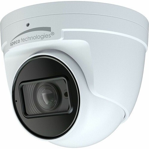Speco 4MP 2.8-12mm IP 165 ft IR PoE SD Turret Camera+Advanced Analytics-#O4T9M