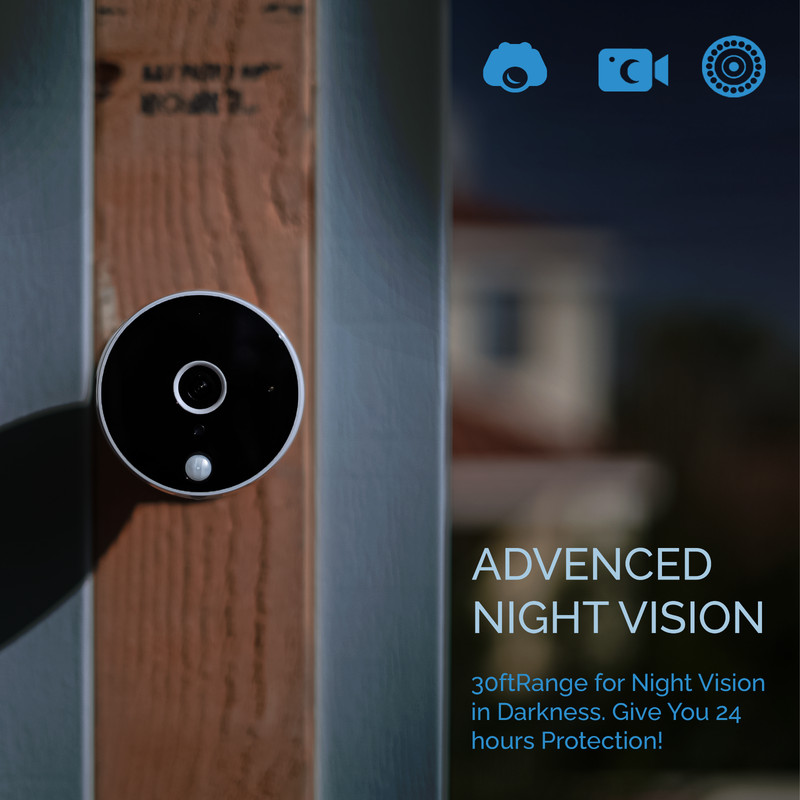 Eco4life Smart Wireless Outdoor Battery Camera & Smart Video Doorbell Camera Set gallery
