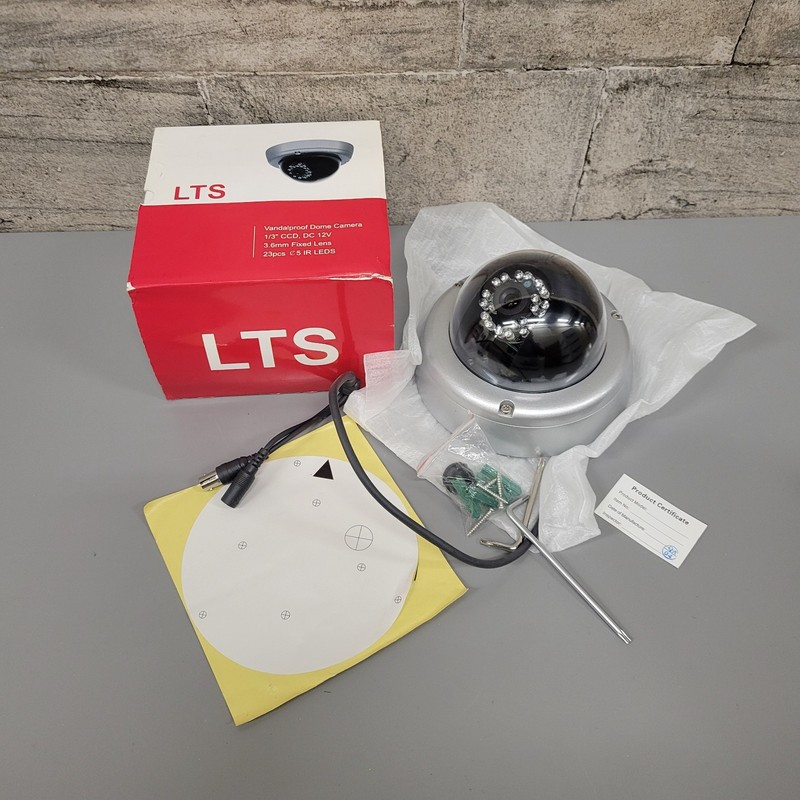LTS VandalProof Dome Camera Model CMD705NIR Silver New in Box
