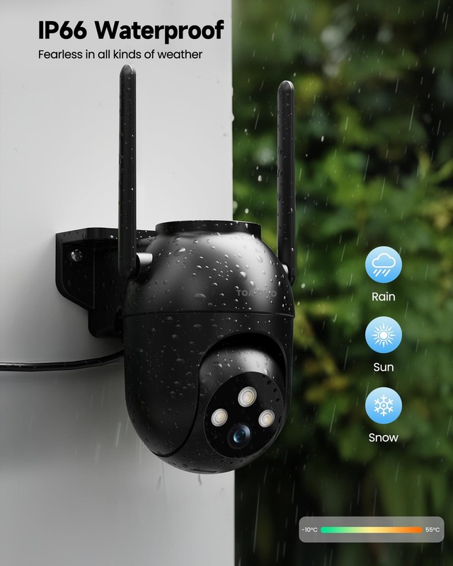 2Pack Security Camera Outdoor Wired: 3MP Camera for Home Security Outside 2.4... gallery
