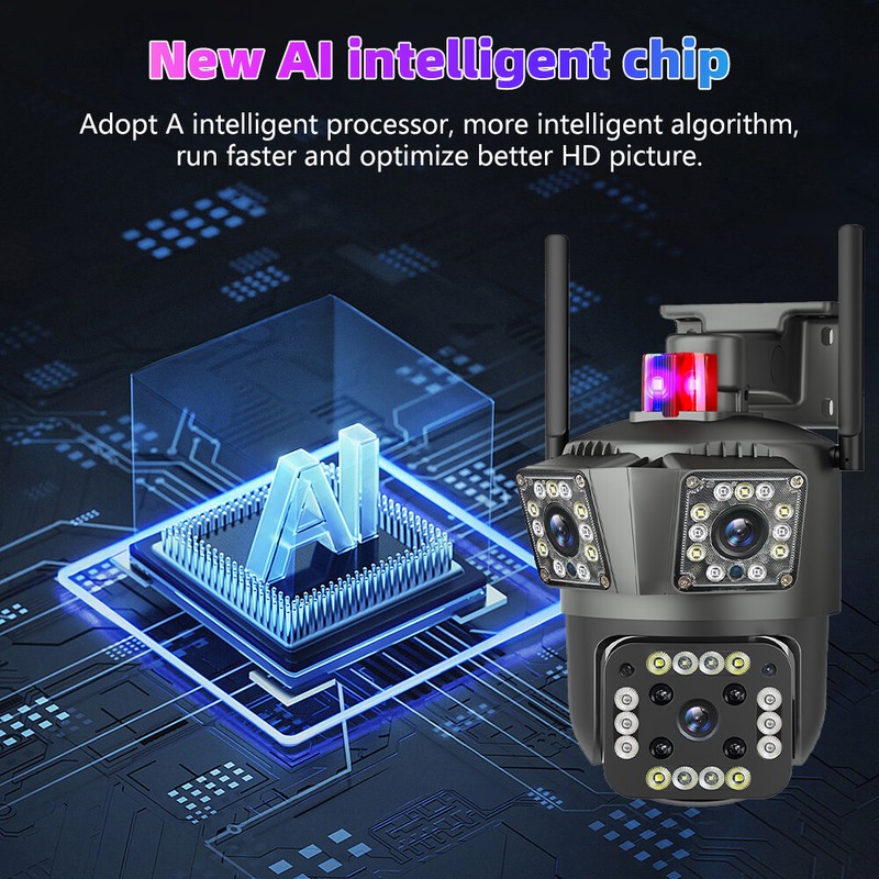 Camaras De Seguridad Para Exterior WIFI Inalambrica Con Vision Nocturna y Audio gallery