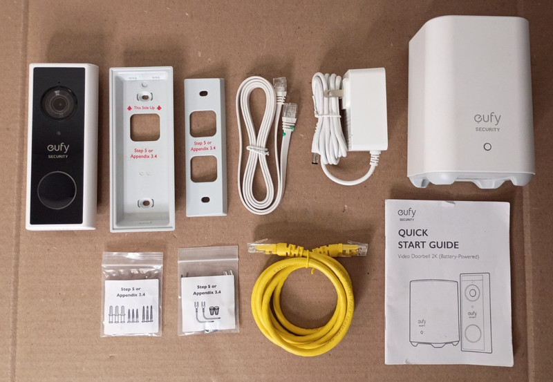 eufy Video Doorbell 2K (Model T8210) with Base Station
