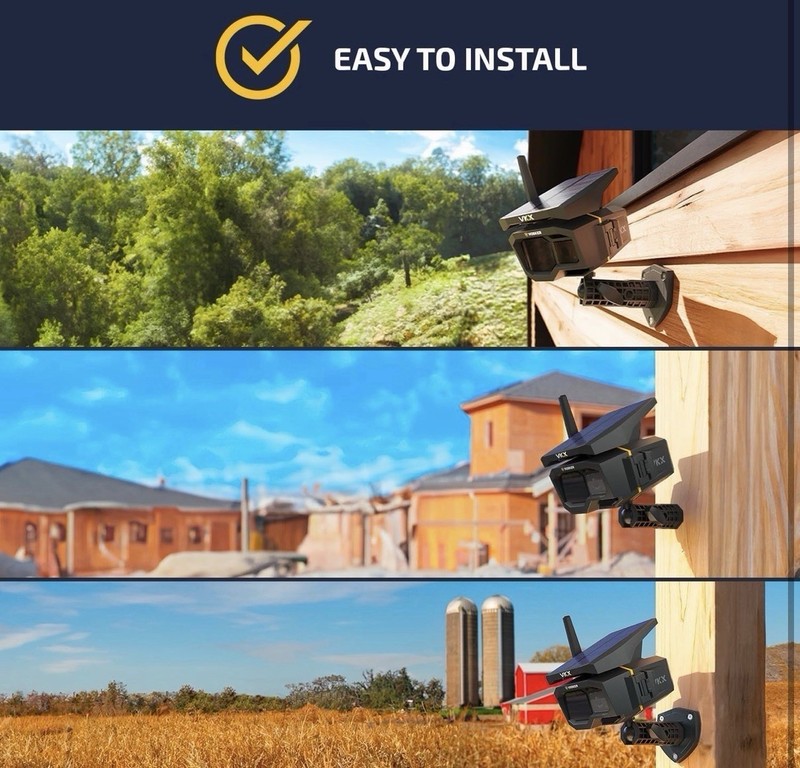 Vosker VKX 4G LTE Solar Security Camera 2 Pack No WiFi Outdoor Surveillance NIB gallery