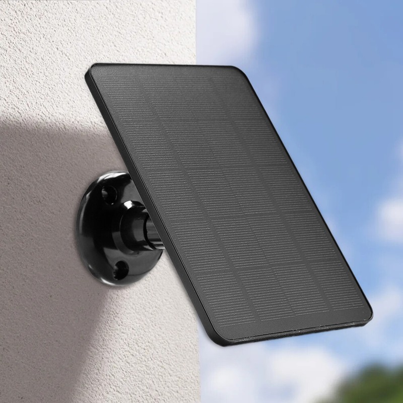 Solar Panel for Ring Spotlight Camera/Stick Up Cam Battery Charger DC 3.5*1.35mm gallery