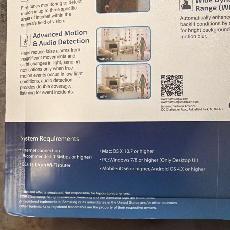 New in Package Samsung Home Monitoring Smart Cam HD Plus SNH-V6414BN gallery