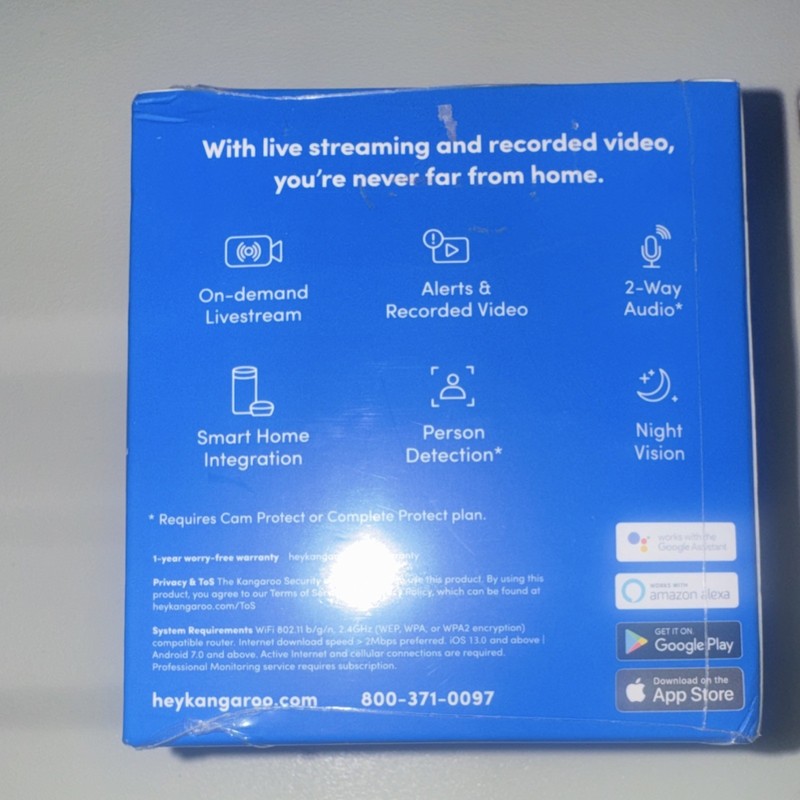 Kangaroo Indoor + Outdoor Cam 1080p IP Security Camera, Siren, Wi-Fi gallery