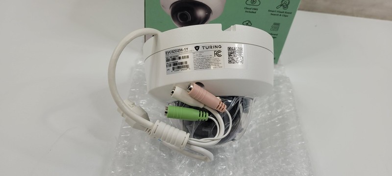 Turing EVC5ZD256-1Y 5MP Edge+ Cloud Dome Camera TV-CORE1Y VSaaS 256GB NEW gallery