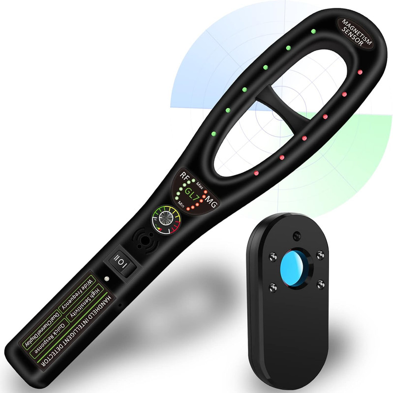 Portable Camera & RF Bug Detector with GPS for Home, Travel & Office Use