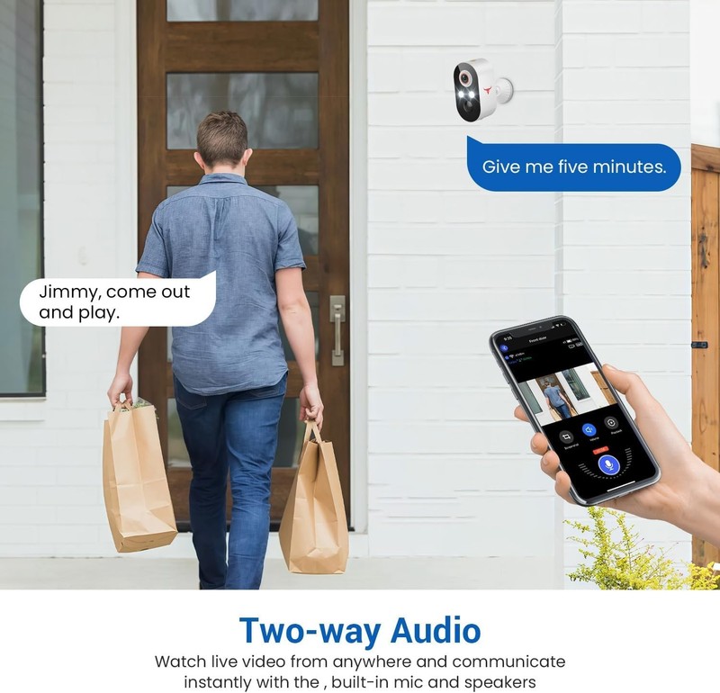 2 Camara Wifi De Seguridad Para Casa IP Interior Exterior Vigilancia Inalambrica gallery