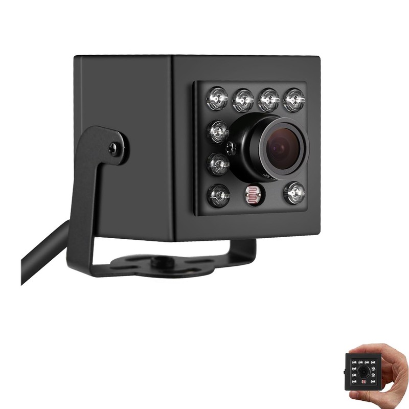 5MP Mini POE IP Camera,Indoor Security IP Camera 940nm Invisible 10pcs LED In…