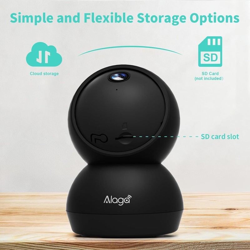Smart Indoor Security Camera: 360° Pan/Tilt, Night Vision, AI Motion Detection gallery