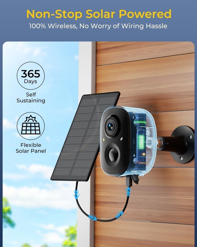 Advanced 4 Cam Wireless Solar Security Kit - No Monthly Fees & 180-Day Storage gallery