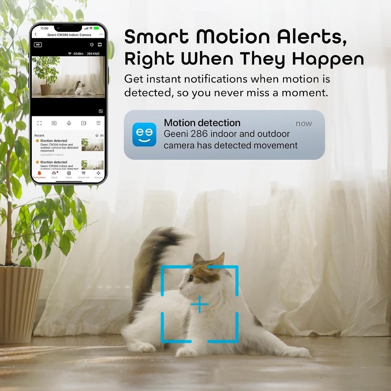 2 Mini WiFi Cameras, Motion & Sound Detection, Night Vision gallery