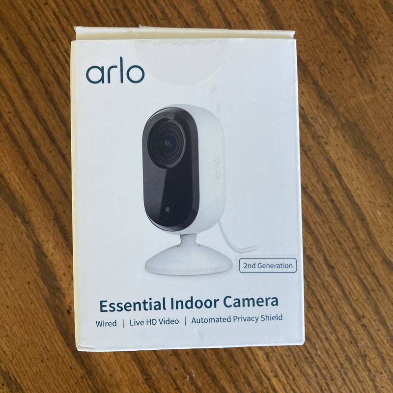 Arlo Essential Indoor Camera VMC2060 HD Wired 2nd Gen Color Night Vision NEW!