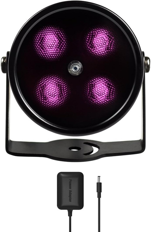 Infrared Illuminator 80ft Range Wide Angle for Security Cameras with Power
