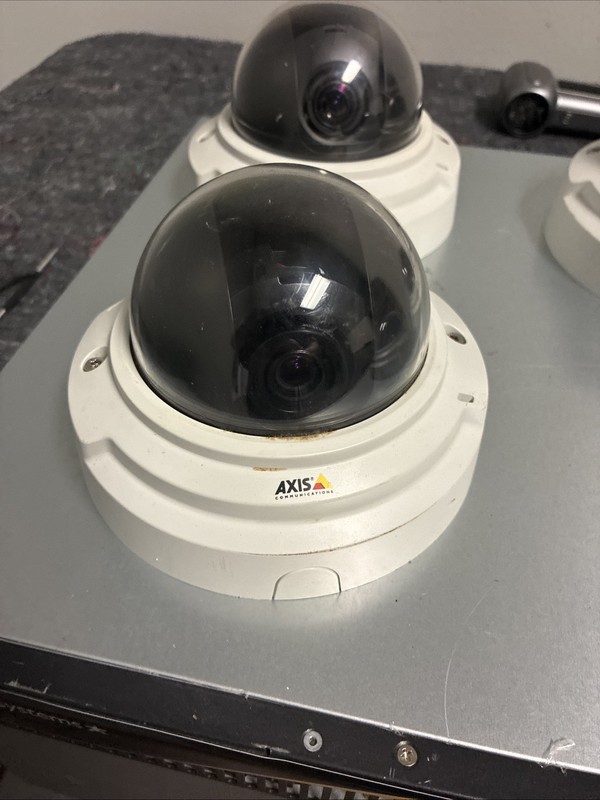 Lot Of 4 Axis P3346 IP Cameras Tested Working With Heater gallery