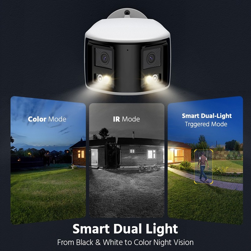 ANNKE 6MP Dual Lens POE Security Camera Two-Way Audio AI Detection Color Night gallery