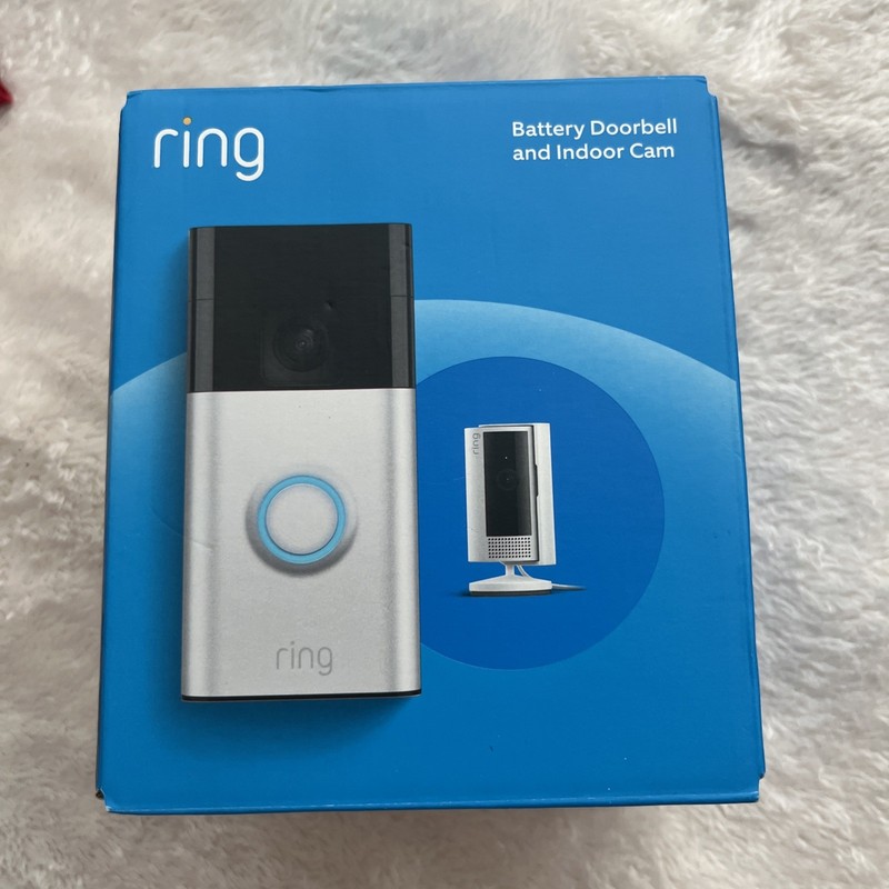 Ring Battery Doorbell and Indoor Cam BRAND NEW! Sealed Box Shipping Ready!