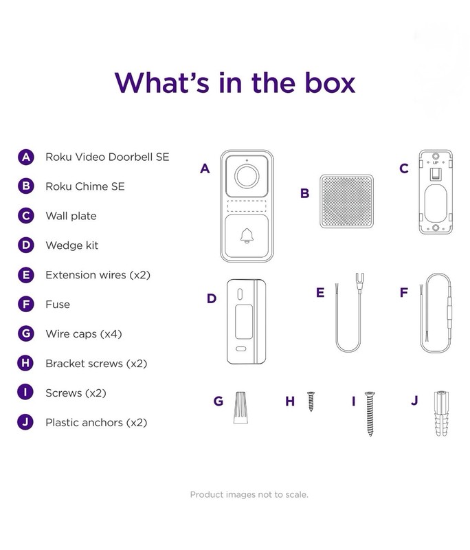 New Roku Video Doorbell and Chime SE Wired DS1000R - New/Sealed gallery
