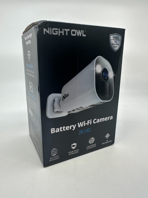 NIGHT OWL CAM-BWNIP4-BU No-Wire (Battery) 2K Spotlight Cameras with 2-Way Audio