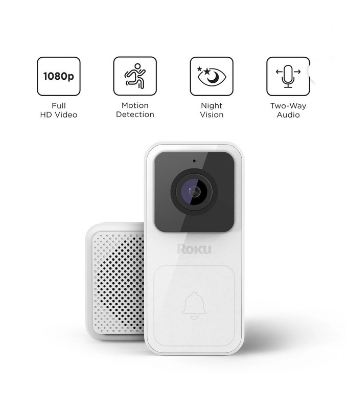 New Roku Video Doorbell and Chime SE Wired DS1000R - New/Sealed gallery