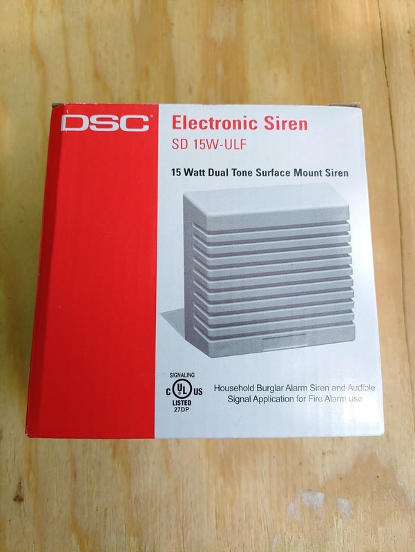 DSC Electronic Siren - SD 15W 15 Watt Dual Tone Surface Mount Siren Quantit of 4