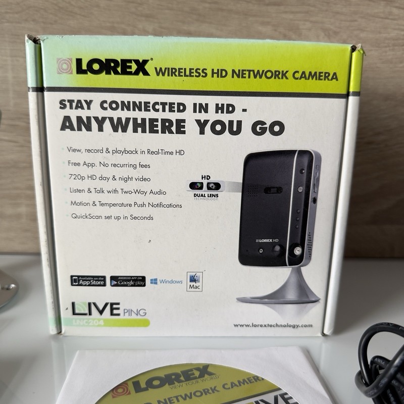 New Lorex LNC204 HD WiFi Home Security Camera IP Network Video Working CCTV gallery