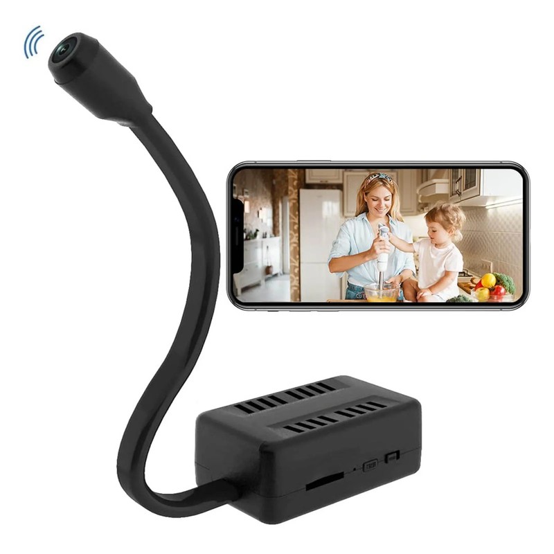 Mini Surveillance Camera Small Adjustable Snake Lens Photo Video HD 1080P X7