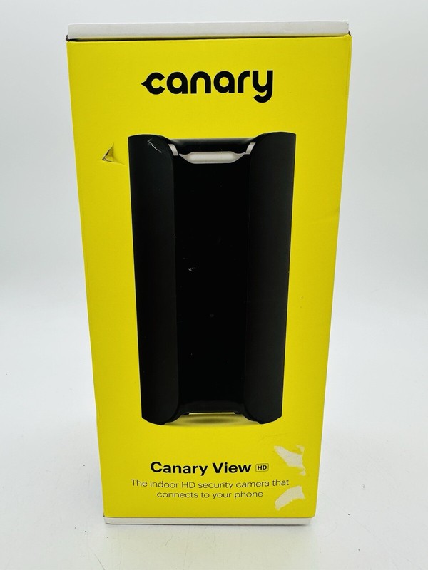 Canary View Indoor HD Wi-Fi Home Security Camera Connect To Your Phone Black