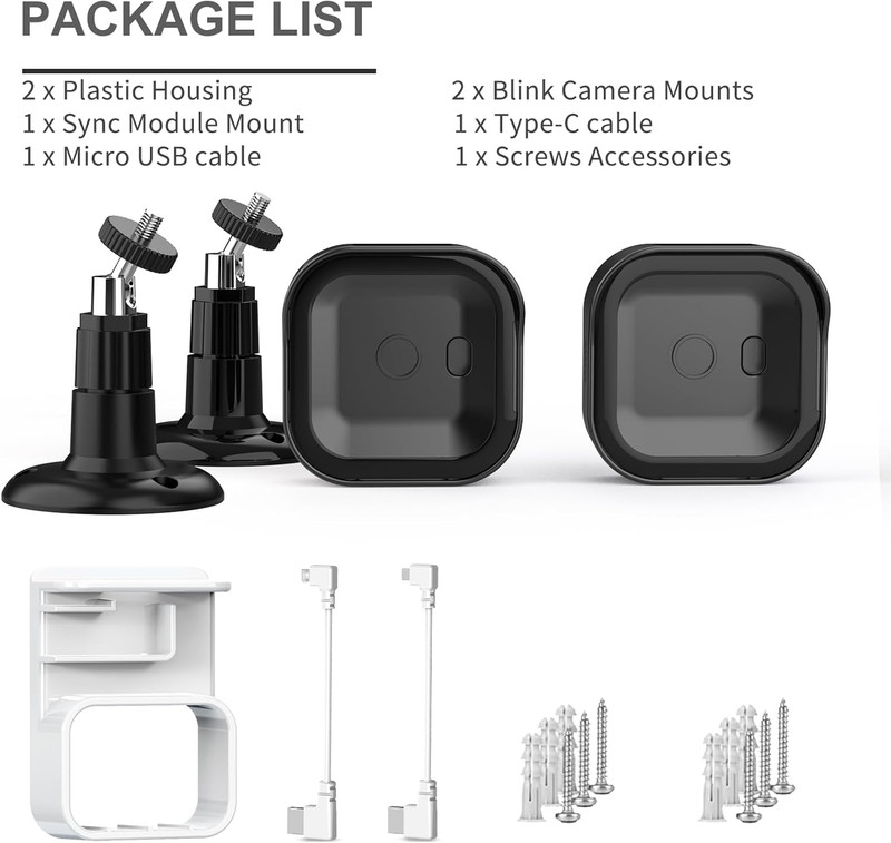 Blink Outdoor 4Th Gen Camera Mount, 2Pack Weatherproof Housing and 360 Degrees A gallery