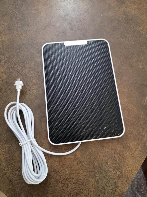 4W Solar Panel for SimpliSafe Outdoor Security Camera, IP66 Weatherproof White