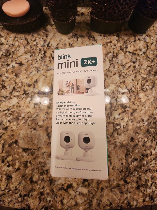 Blink Mini 2K+ Plug-In Indoor/Outdoor Smart Security Camera (2-Pack) gallery