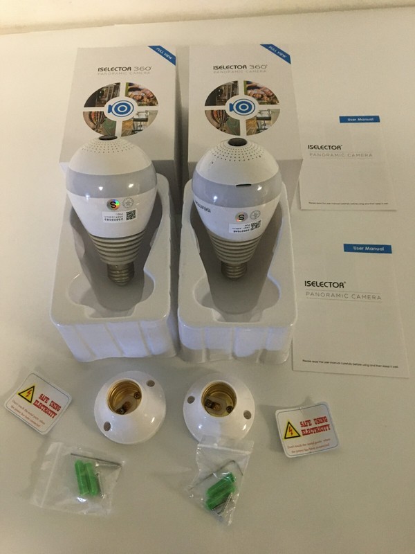 Iselector 360 Degree Panoramic Wifi Smart Camera FV-R/F3608 (2 PK) gallery