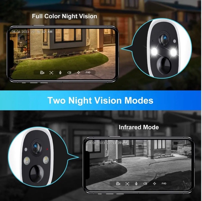TOPVISION 2K Wireless Security Camera: Night Vision, IP66 Waterproof) gallery