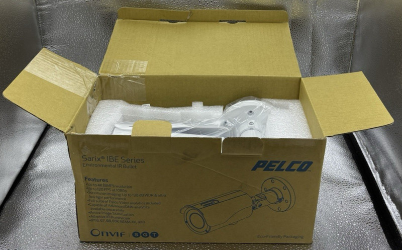 Pelco IBE338-1ER 3MP Sarix Environmental IP IR Bullet Camera, vaste lens 8-20mm gallery