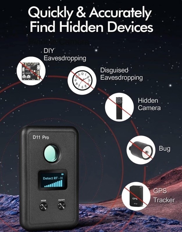 D11 Pro Camera Detector with Screen Professional RF GPS Tracker Detector Bug Z4 gallery