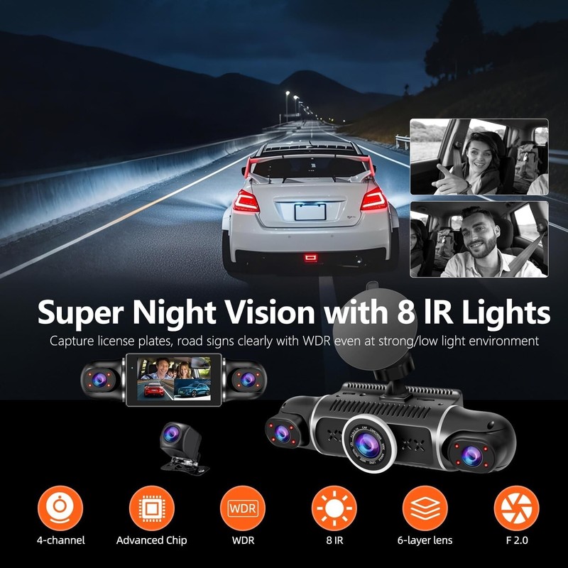 Mejor Camara De Seguridad 1080P Para Carros De 360° Cámara De 4 Canales gallery
