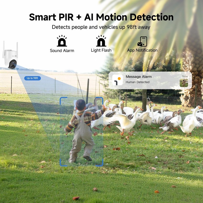 4G LTE Cellular Solar Security Camera Outdoor with AOV 24/7 Recording, 2K HD ... gallery