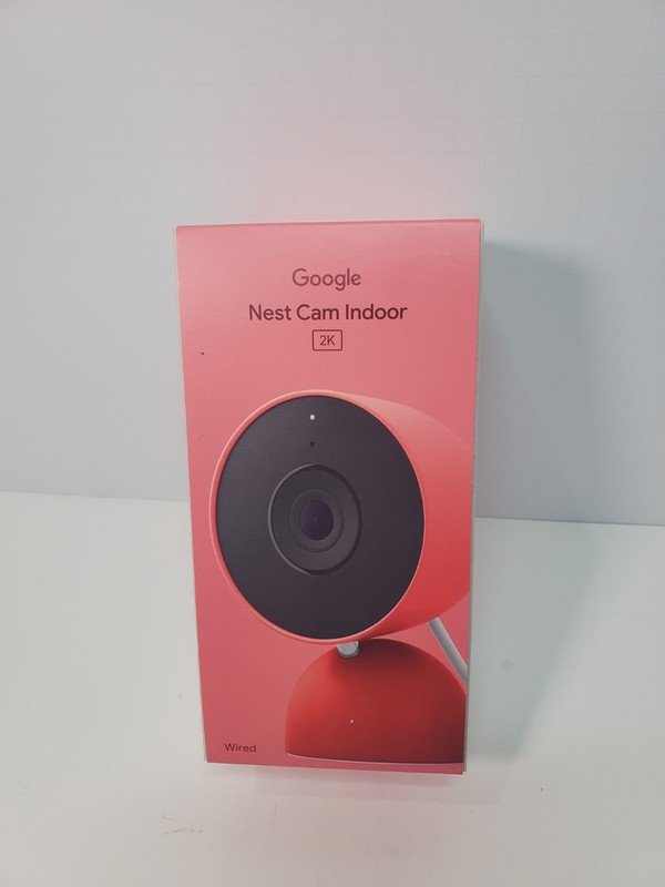 New Google Nest Cam Indoor 2K Wired 3rd Gen Network Camera, Berry GA09974US