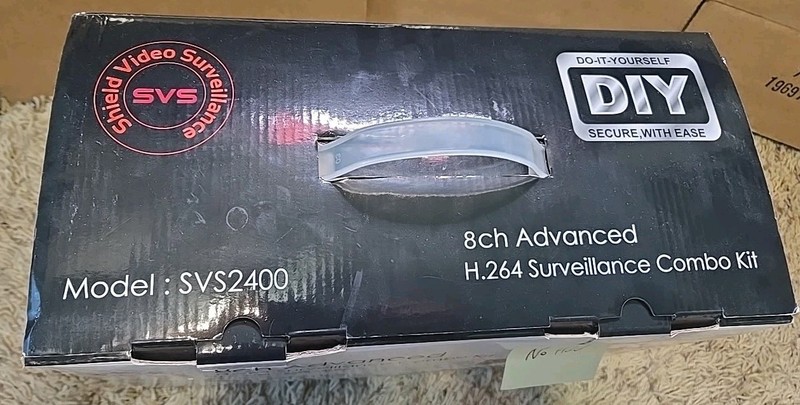 SVS Shield Surveillance 4x Cameras H.264 Security DVR 8-Channel SVS2400 No Hdd gallery