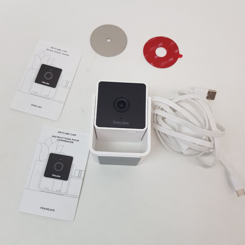 Petcube Cam Pet Monitoring Camera with Built-in Surveillance - 1080p HD - White gallery