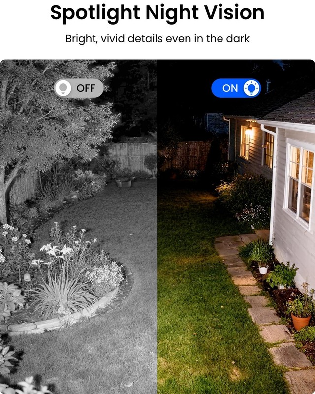 Wireless Outdoor Security Camera Lumus 2K, Upgraded 4MP Spotlight Color Night... gallery
